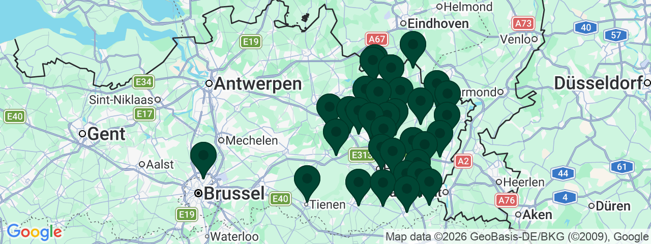 Carte des offres d'emploi dans le Limbourg
